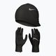 Pánsky set čiapka + rukavice Nike Essential Running black/black/silver 10