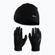 Pánsky set čiapka + rukavice Nike Fleece black/black/silver 11