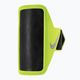 Bežecký úchyt na telefón Nike Lean Arm Band Plus volt/čierna/strieborná 4