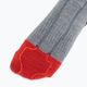 Lyžiarske ponožky Lenz Heat Sock 5.1 Toe Cap Slim Fit sivo/červené 4