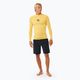 Pánske plavecké tričko Rip Curl Waves Upf Perf L/S s dlhým rukávom žlté 2