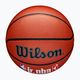 Basketbalová lopta Wilson NBA JR Fam Logo Indoor Outdoor hnedá veľkosť 7 4