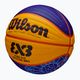 Basketbalová lopta Wilson Fiba 3x3 Game Ball Paris Retail 2024 modrá/žltá veľkosť 6 3