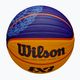 Basketbalová lopta Wilson Fiba 3x3 Game Ball Paris Retail 2024 modrá/žltá veľkosť 6 4