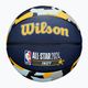 Basketbalová lopta detská Wilson 2024 NBA All Star Mini + krabica hnedá veľkosť 3