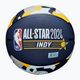 Basketbalová lopta detská Wilson 2024 NBA All Star Mini + krabica hnedá veľkosť 3 6