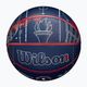 Basketbalová lopta Wilson 2024 NBA All Star Collector + krabica hnedá veľkosť 7 4