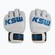 KSW grapplingové rukavice kožené biele
