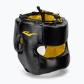 EVERLAST Elite Lea Headgear pánska boxerská prilba čierna EV 720