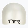 Detská plavecká čiapka TYR Wrinkle-Free Silicone white