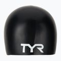 Detská plavecká čiapka TYR Wrinkle-Free Silicone black