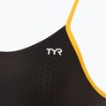 Dámske jednodielne plavky TYR Hexa Cutoutfit black/gold 3