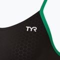 Dámske jednodielne plavky TYR Hexa Cutoutfit black/green 3