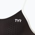 Dámske jednodielne plavky TYR Hexa Cutoutfit black/white 3