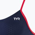 Dámske jednodielne plavky TYR Hexa Cutoutfit navy/red 3