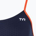 Dámske jednodielne plavky TYR Hexa Cutoutfit navy/orange 3