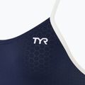 Dámske jednodielne plavky TYR Hexa Cutoutfit navy/white 3