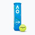 Dunlop Australian Open tenisové loptičky 4 ks žlté 601355