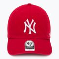 47 Značka MLB New York Yankees CLEAN UP baseballová čiapka červená 2