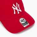 47 Značka MLB New York Yankees CLEAN UP baseballová čiapka červená 3