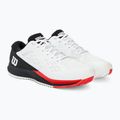 Pánska tenisová obuv Wilson Rush Pro Ace white/red/poppy red 4