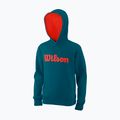Detská mikina Wilson Tennis Script Cotton PO Hoody modrá WRA769219 5