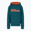 Detská mikina Wilson Tennis Script Cotton PO Hoody modrá WRA769219