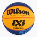 Basketbalová lopta Wilson Fiba 3x3 Game Ball Paris Retail 2024 modrá/žltá veľkosť 6