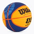 Basketbalová lopta Wilson Fiba 3x3 Game Ball Paris Retail 2024 modrá/žltá veľkosť 6 2
