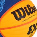 Basketbalová lopta Wilson Fiba 3x3 Game Ball Paris Retail 2024 modrá/žltá veľkosť 6 3