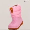 Detské snehule Crocs Classic Neo Puff Boot Toddler pink tweed/gum 9