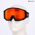 Lyžiarske okuliare UVEX Athletic FM black matt/mirror red orange clear 7