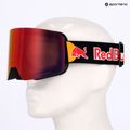 Lyžiarske okuliare Red Bull SPECT Line black/brown with red mirror/cloudy snow 7