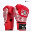 Boxerské rukavice Top King Muay Thai Power Snake red/silver 7
