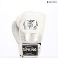 Boxerské rukavice Top King Muay Thai Power Snake white/silver 7