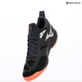 Volejbalová obuv Mizuno Wave Dimension black/neon flame/peacock blue 9