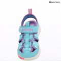 Detské sandále SKECHERS Play Scene Splash Cute Crew tyrkysové/lavanduľové 12