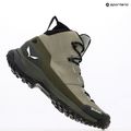 Pánske trekové topánky Salewa Puez Leather Mid Ptx shadow / dark olive 9