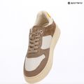 Dámske topánky Tommy Hilfiger Sporty Cupsole Tumbled Leather coastal taupe/ecru/yellow 9