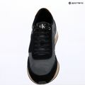 Pánske topánky Calvin Klein HM0HM02212 Retro Runner Bans Leather Suede black/iron gate/amber gold 9