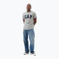 Pánske tričko GAP Soft Basic Logo heather grey 2
