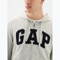 Pánska mikina GAP Heritage French Terry Fullzip Logo light heather grey 4