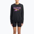 Dámska mikina Identity Big Logo Fleece Crew black/purple rave/electric amber