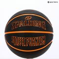 Basketbalová lopta Spalding Phantom basketball black/orange veľkosť 6 6