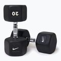 Pogumovaná činka Nike Strength Hex Dumbbell 20 kg black/white
