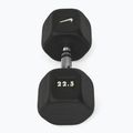 Pogumovaná činka Nike Strength Hex Dumbbell 22,5 kg black/white 2