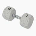 Pogumovaná činka Nike Strength Grind Hex Dumbbell 15 kg wolf grey