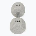 Pogumovaná činka Nike Strength Grind Hex Dumbbell 17,5 kg wolf grey 2