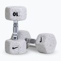Činky Nike Strength Grind Hex Dumbbell 2 x 10 kg wolf grey