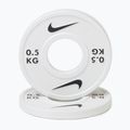 Kotúč Nike Strength Change Plates 2 x 0,5 kg white/black